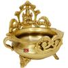 Urli Bowl Laxmi Brass Idol, Urli Bowl Flower Decor, Home Living Decoration