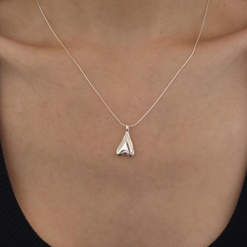 

VINOOM heart stripe necklace 50cm