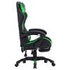 VidaXL Gaming Armchair with Footrest Reclining Chair Computer Armchair Work Office Indoor Green and Black 287989