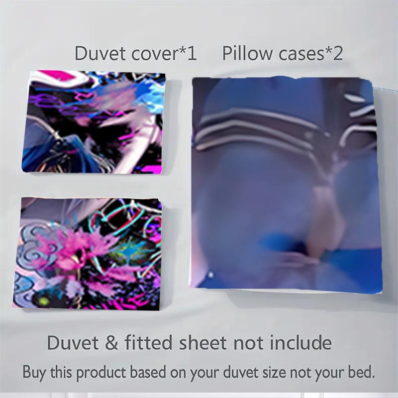3Pcs Vivid Neon Graffiti Art Bedding Sets For All Sizes New 3D Printed Bed Cover Comforter Duvet Cover Pillowcase Bedroom Decoration