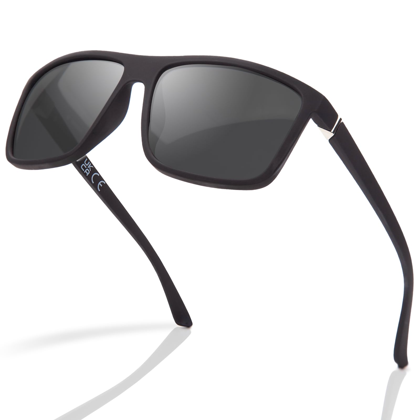 

Солнцезащитные очки JO с поляризацией UV400 TAC и квадратной оправой для и мужской сверхлегкой защиты, линзы, велоспорт, пеший туризм, рыбалка, бейсбол, гольф, чёрный