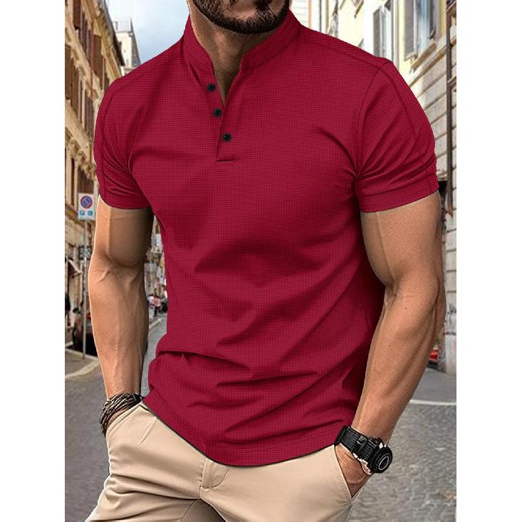 Summer Men's Polo Shirt Breathable Casual Quick-drying Lapel Short-sleeved Slim-fitting Men's Clothing Thin Fashion T-shirt Men's