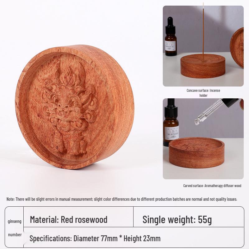 Solid Wood Incense Burner for Sandalwood & Agarwood - Zen Tea Ceremony Holder
