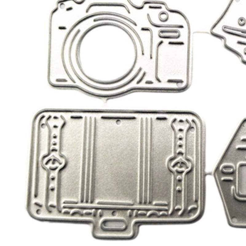 Plane Ship Camera Car Cutting Dies for Photo Scrapbooking Card Making Decors Carbon Steel Die Cuts Embossing Stencils