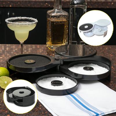 Three Layer Plastic Edge Box, Dipping Container, Sugar Edge Box, Juice Cocktail Seasoning Box