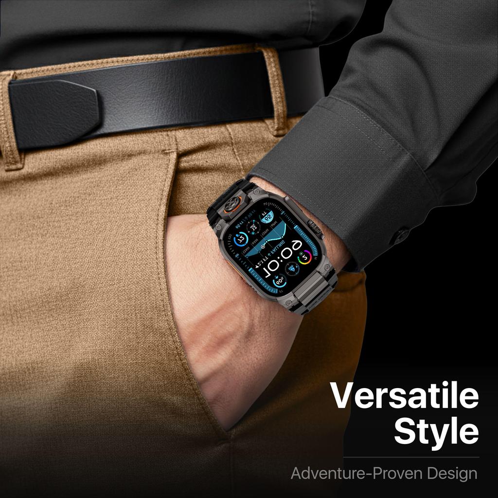 Rubber Band for Apple Watch Ultra 3 49MM Armor Style Sports Strap for Iwatch Ultra 2 1 49mm Bracelet Replacement Accessories