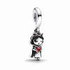 925 Silver Princess & Couple Dangle Charms Fit European Bracelets, Enamel & Crystal Beads for Women DIY Jewelry