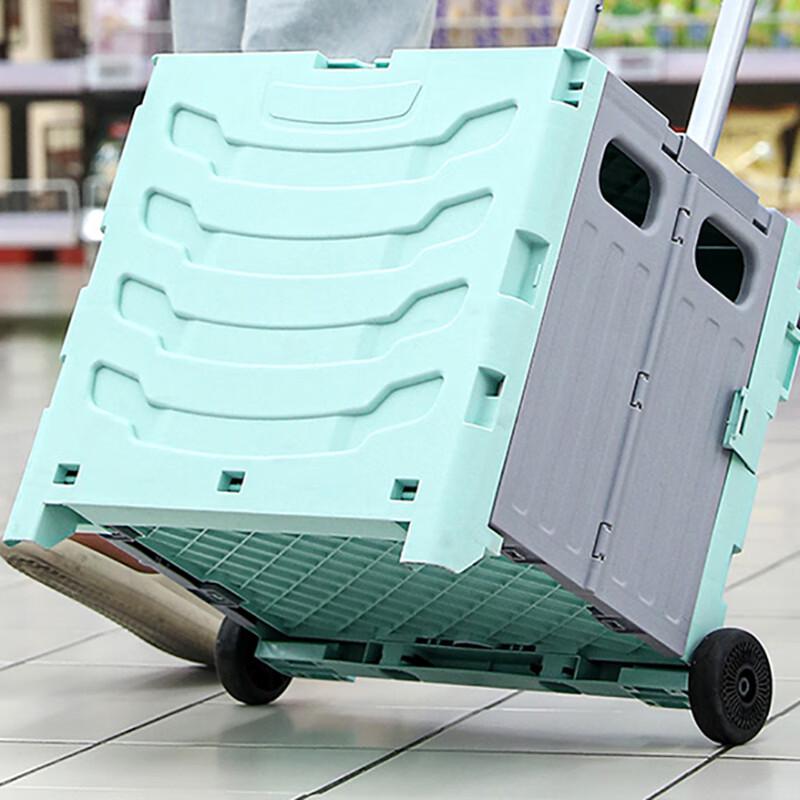 Quyoubang Outdoor Foldable Aluminum Storage Box with Wheels