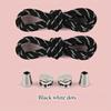 1 Pair of Durable Metal Round Elastic No-Tie Shoelaces, High Elasticity for Easy Wear & Removal, Adjustable Fit for Boots, Shoe Accessories