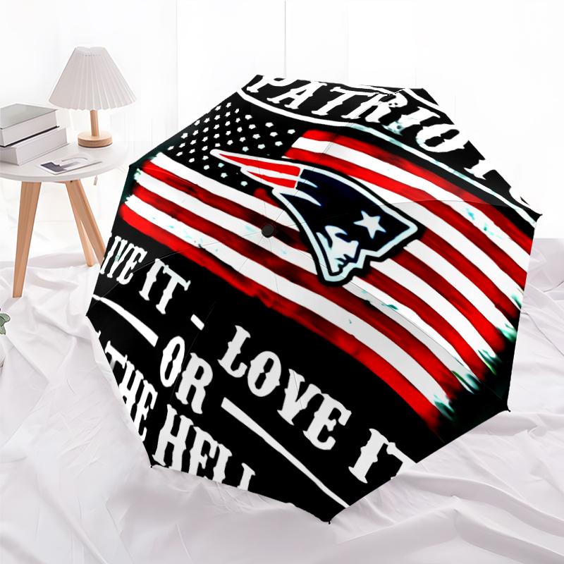 Printed Patriot Logo Folding Umbrella,Outdoor,Leisure,And Travel Umbrella,Durable Umbrella Fabric,Birthday And Holiday Gift