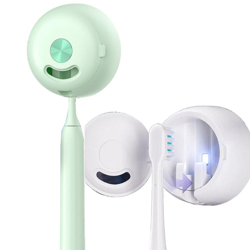 Self-adhesive 2 in 1 Toothbrush Holder Removable Hanging Toothbrush Sanitizer Rack  Home