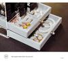 Acrylic Dustproof Earrings & Jewelry Organizer Box with Hanging Rack