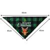Christmas Wrapped Pet Small Medium and Large Dogs Cats Teddy Triangle Towel Mouth Scarf