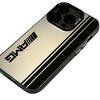 Line English Design Suitable for iPhone 16 Phone Case, Apple 15 Pro, European and American 14 Pro Max, High-end 13/12, Colorful Silver