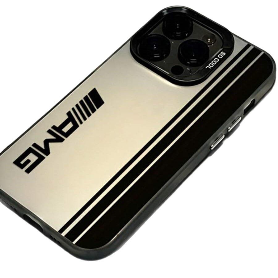 Line English Design Suitable for iPhone 16 Phone Case, Apple 15 Pro, European and American 14 Pro Max, High-end 13/12, Colorful Silver