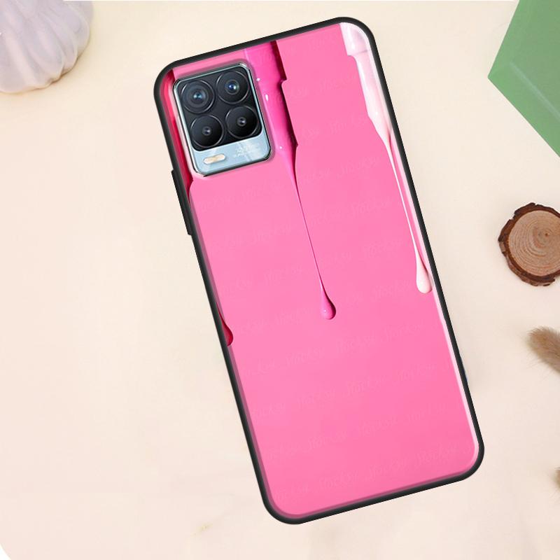 Schöne Nagellack-Emaille-Farbhülle Für Realme C63 C61 C65 C67 C75 C55 C51 C53 C35 C71 11 12 13 14 15 Pro Plus GT6 GT7 Pro