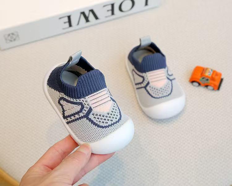 

Мягкие нескользящие туфли для малышей 1-3 лет - Дышащие, для любого сезона 11.5cm for foot length 10-11cm, age 0-6 months синий