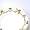 Royal Copenhagen Star Fluted Christmas Cake Dish, Deep Plate, 28cm x 25cm, 2503422 [Parallel Import]