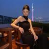 Pure desire temperament neck sleeveless dress women's spring new fashion waist thin high-end hip-wrapped dress