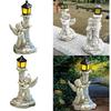 Outdoor Solar Lighting Statue Solar Lights Roman Colum Child Statue Solar Lamp