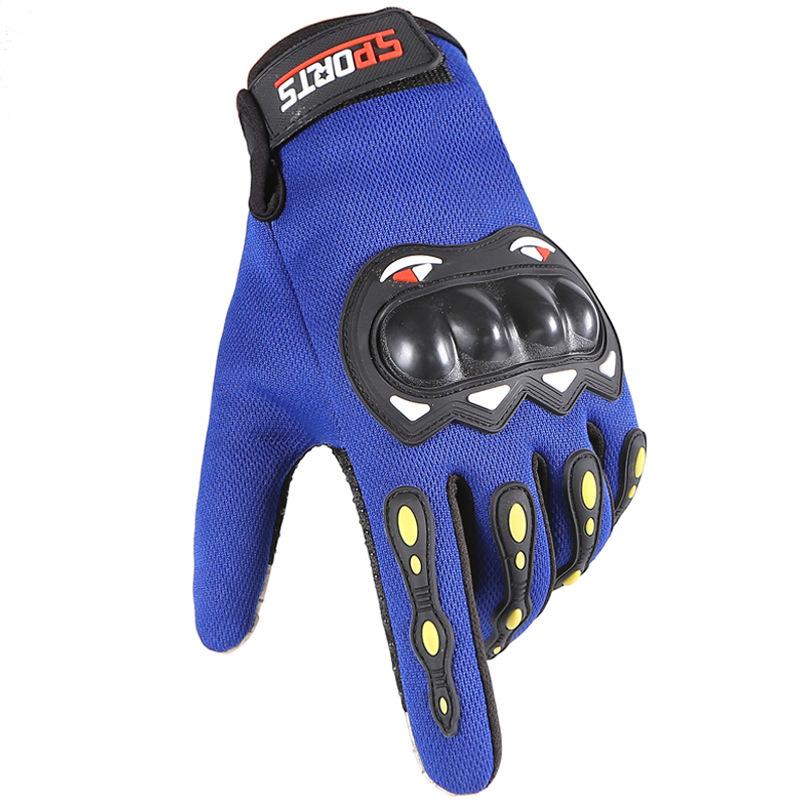 Riding Gloves Men's Locomotive Motorcycle Rider Anti-skid Protective Long Finger