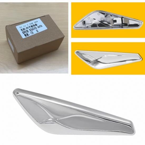 Left Driver Fender Side Emblem Chrome Moulding X4 For BMW F25 F26 2015-2017 1X