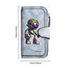 Cool Alien Print Long Wallet Fashion Casual Card Holder Portable Practical Daily Purse