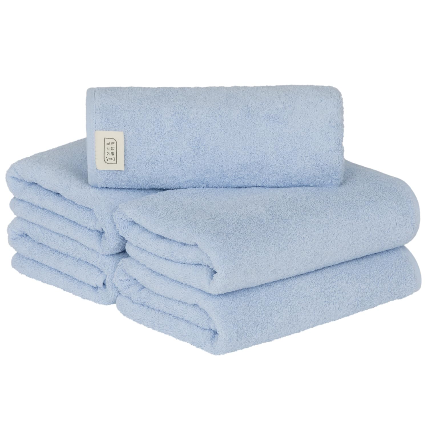 

Towel Laboratory Mini Bath Pearl Set of Standard Medium Low Fast JapanTechnology [Everyday Simple] #001 Towels, Blue, 5, Type, Weight, Lint,