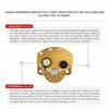 Motorcycle Adjustable Steering Damper Stabilizer Safety Golden Universal