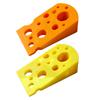 Jijijing 3D-gedruckter Käse-Türstopper, Rutschfester Türstopper, Stabile Keilbasis, Schützt Wände Möbel, Kreativer Türstopper für Schlafzimmer Wohnzimmer