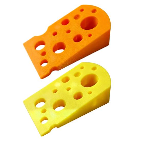 Jijijing 3D-gedruckter Käse-Türstopper, Rutschfester Türstopper, Stabile Keilbasis, Schützt Wände Möbel, Kreativer Türstopper für Schlafzimmer Wohnzimmer