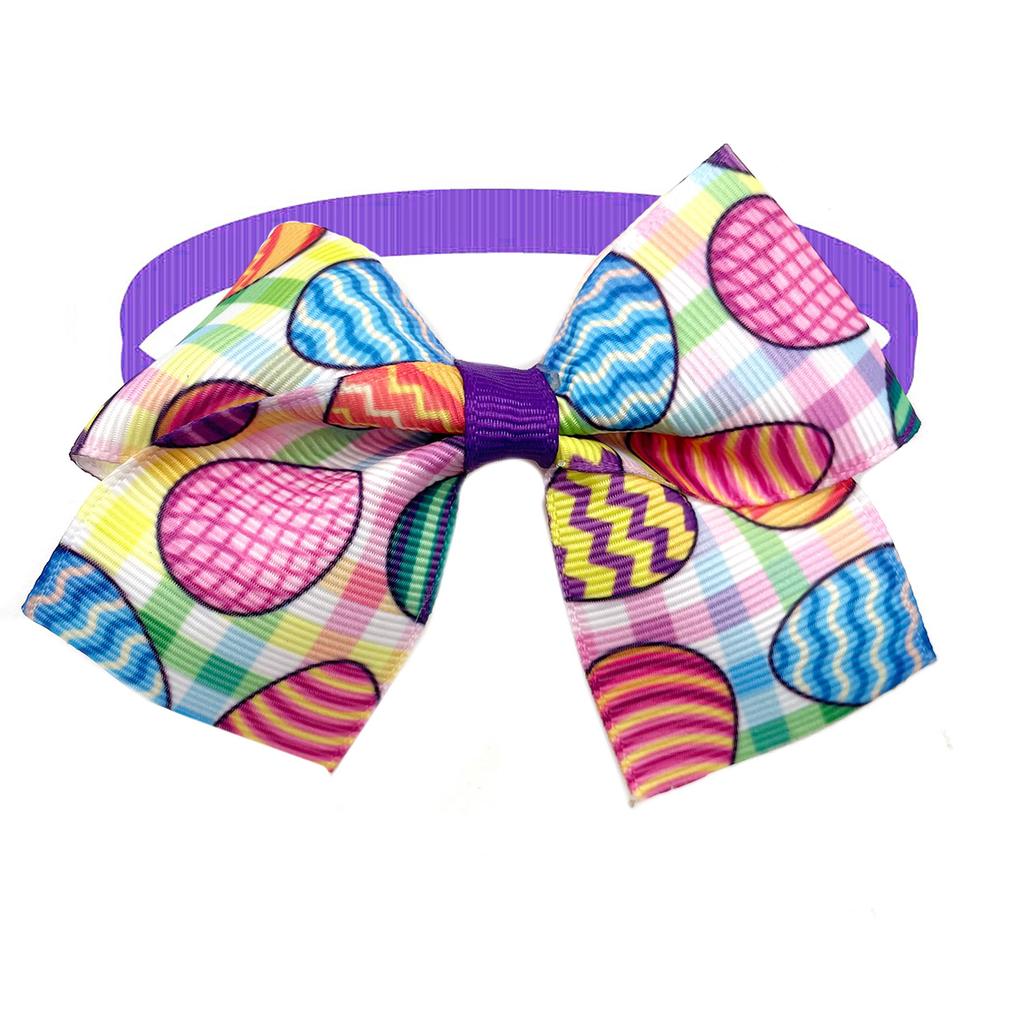 50/100pcs Easter Dog Bow Ties Rabbit Pattern Dog Grooming Pet Cat Dog Bowties Neckties Pet Supplies Pet Bowtie Supplies