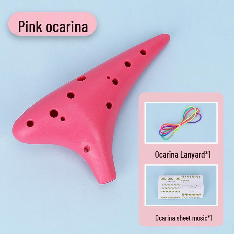 

12-Hole Alto C Key Resin Ocarina: Beginner-Friendly, Drop-Resistant, Free Engraving Available.