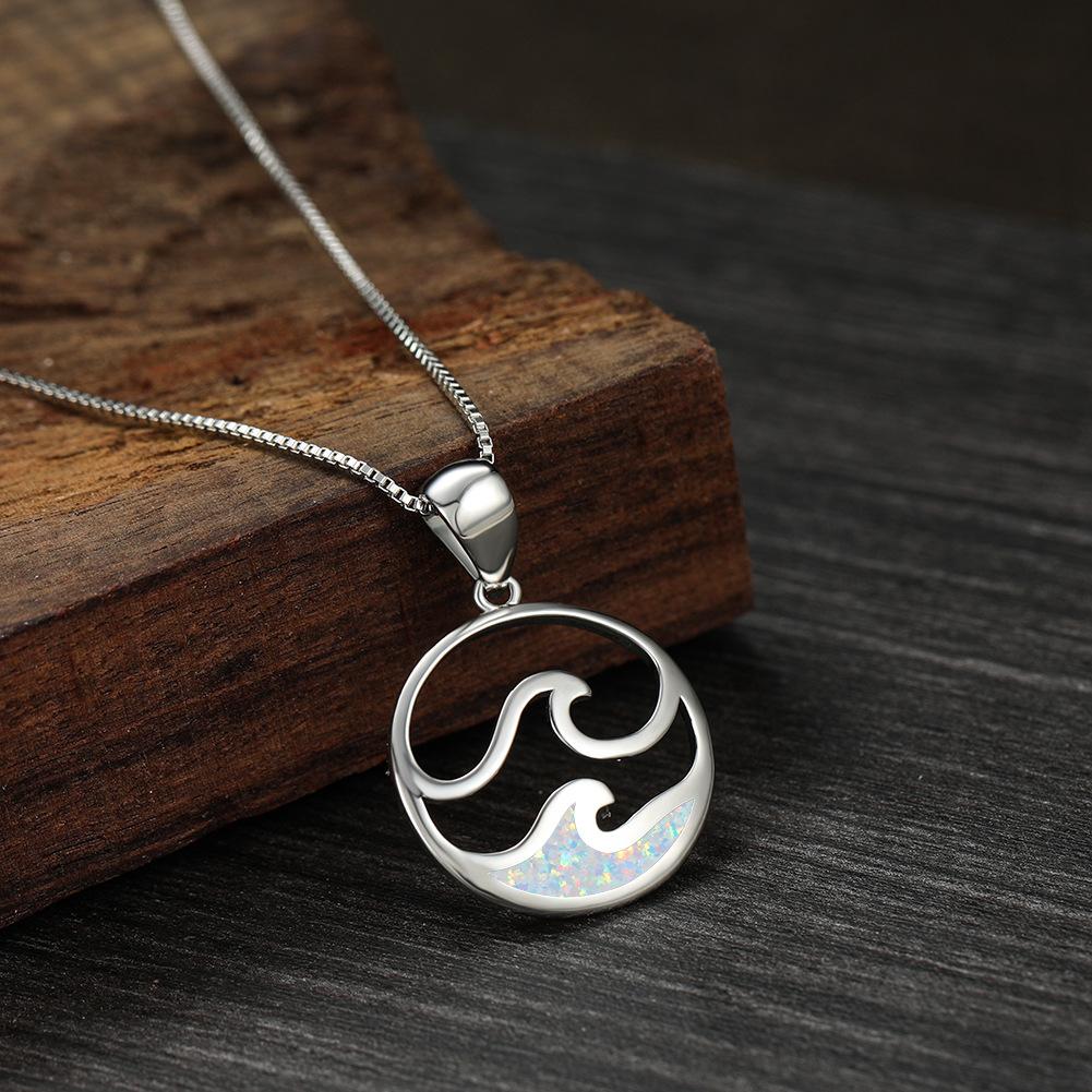 Blue Ocean Pendant European and American Minimalist Niche Design New Necklace Fashionable and Personalized