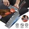 7 Inch Santoku Chef Knife Stainless Steel Kitchen Knife Multifunction Ultra Sharp Cleaver Imitate Damascus Pattern Cooking Tool