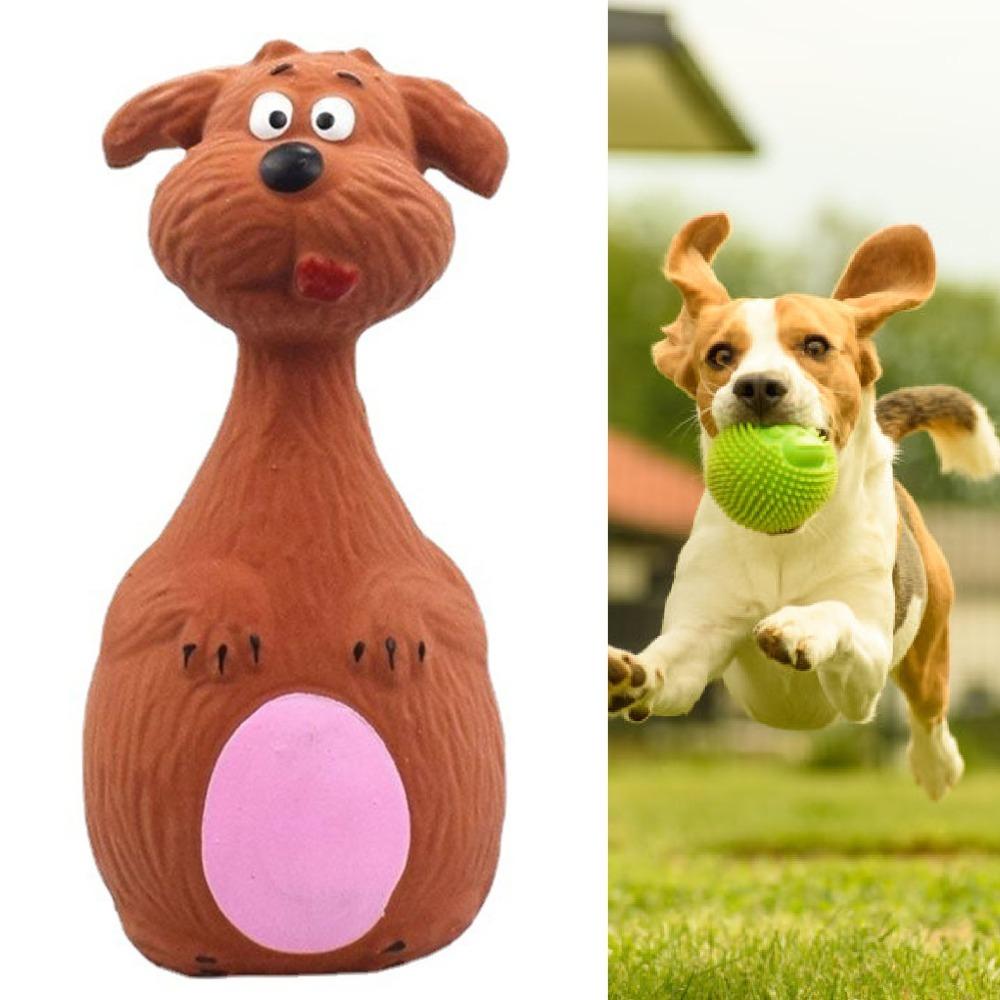 Bite Tough Squeaky Chew Toy Natural Latex Interactive Dog Play Toy Indoor Entertainment