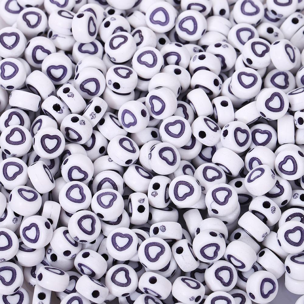 Acrylic Letter Beads for Kids' Jewelry Making – Educational DIY Beading Accessories