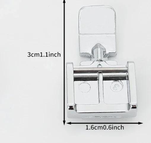Zipper Sewing Machine Presser Foot Left Right Narrow Foot Compatible with Low Shank Snap On Singer Brother Sewing Accessories