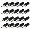 20Pcs Pin Banana Plug 2mm Nickel Plated Brass Male Waterproof Connector Accessory Set KitBlack