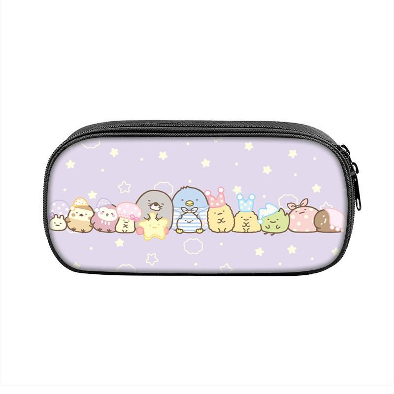 Sumikkogurashi Character Pencil Case With Large Capacity Nylon Storage Bag For Students