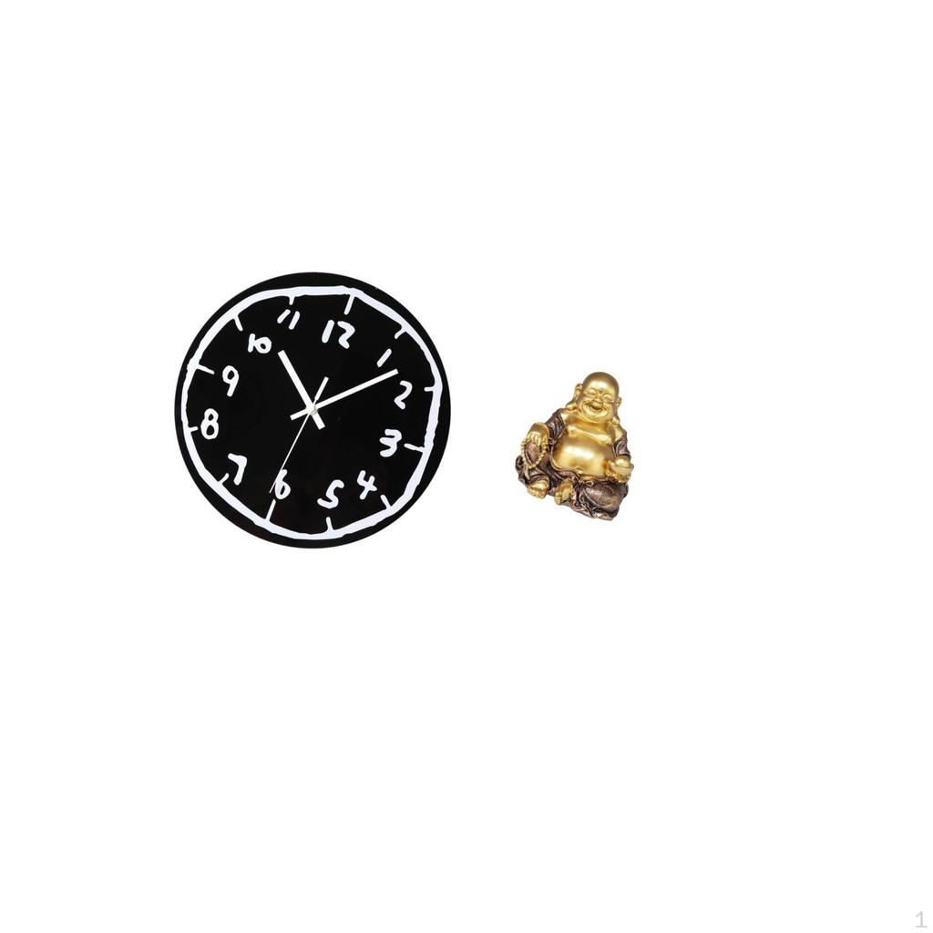 Acrylic Buddha Wall Clock Ornament Modern Silent Minimalist Art Decorative with Maitreya