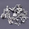 Gemischte Hip Hop Accessoires Musik-Anhänger Für Schmuckherstellung Zubehör Headset Gitarre Mikrofon Metallanhänger DIY Schlüsselanhänger Ohrringe