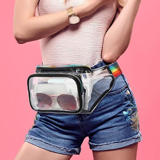 תיק מותן ספורט עמיד למים PVC קל משקל עיצוב נוח נרתיק אחסון לריצה נסיעות כושר בחוץ