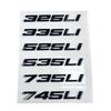 Compatible BMW 3, 5, 7 Series 320Li, 530Li, 740Li Rear Emblem Displacement Sticker.