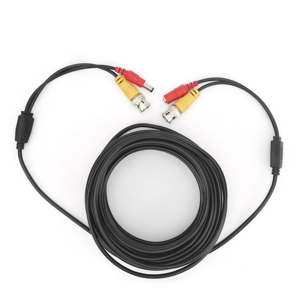 BNC+DC Video Power Cable Security Camera CCTV Wire Cord W Connector Surveillance System(20m 65.6ft )