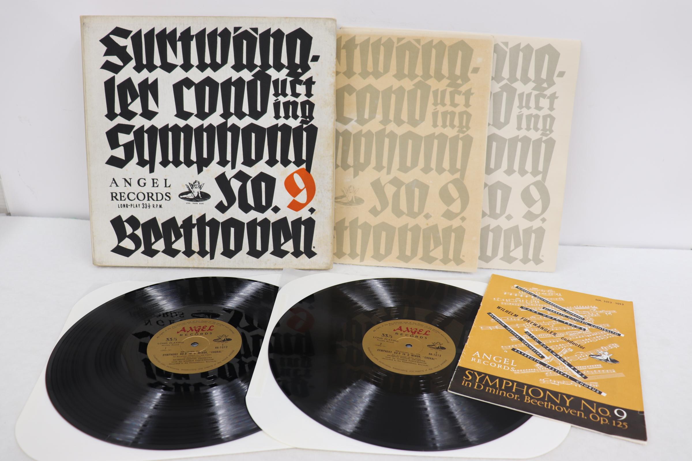 

LP Record WILHELM FURTWANGLER ELISABETH SCHW Bayreuth Festival 1951 Beethoven S WF500034 Angel 1984 Japan Obi Classical Used