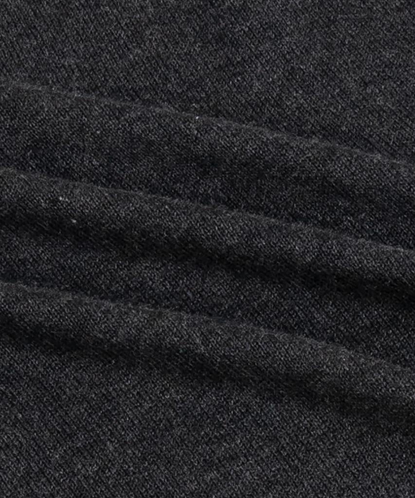 MUDSALT Cable Henley Neck Knit Charcoal