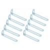 10Pcs Iron L Shaped Corner Brackets Fixer Double Slot Fixing Brackets For Wall Shelving Bookcases Easy Installation
