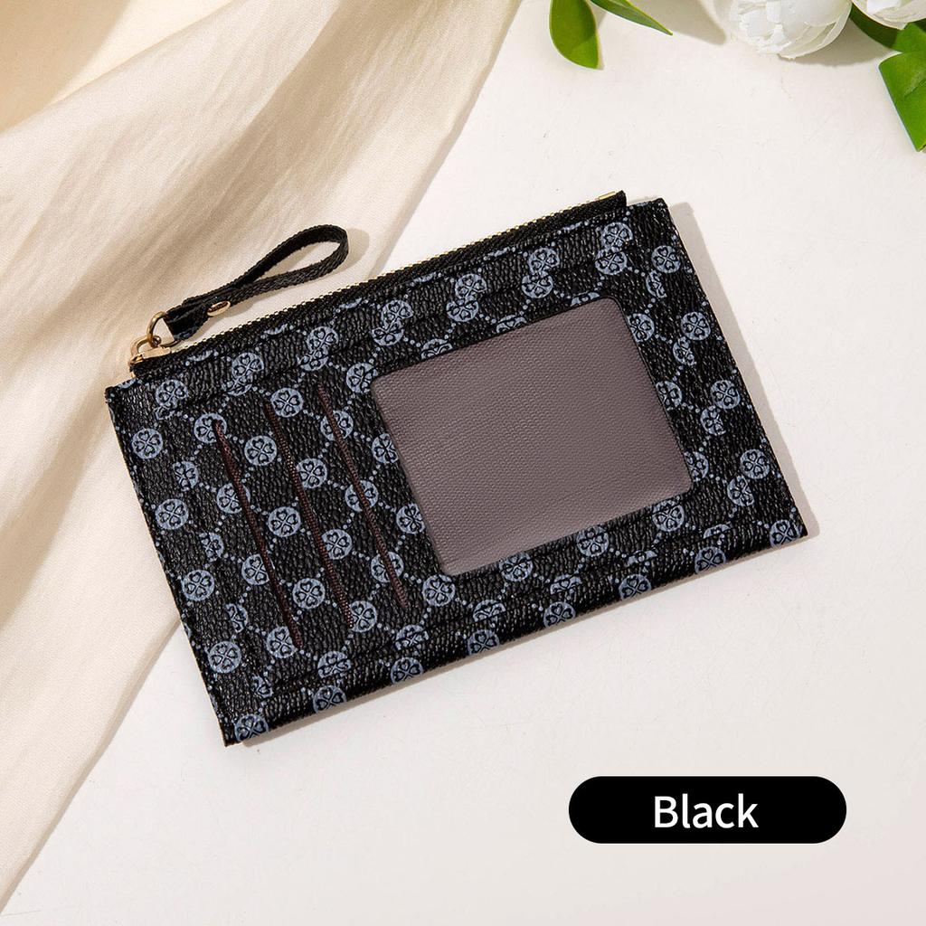 New Women's Short Wallet, Fashionable Contrasting Colors, Ultra-thin Student Small Card Bag, Zipper Change Bag.