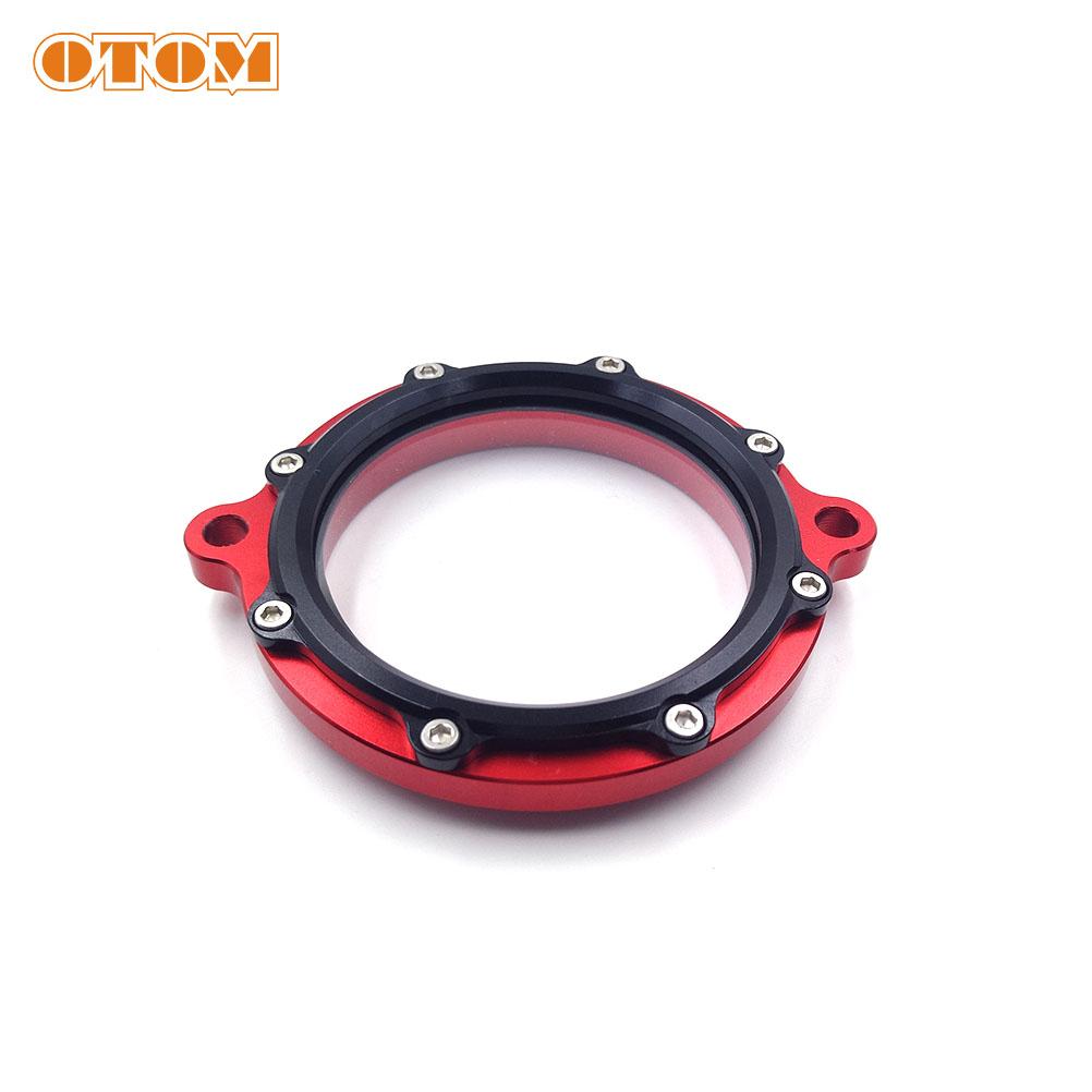OTOM Motocycle Engine Cylinder Head Left Cover Timing Chain Visible Window Transparent Lid For HONDA CB250D-G KAYO T2 BSE ENDURO
